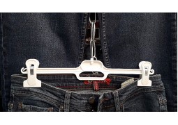 Вішалка-прищіпка для брюк, юбок, штанів на 33см (біла)